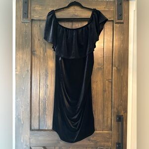 Elegant Black Off-Shoulder Dress